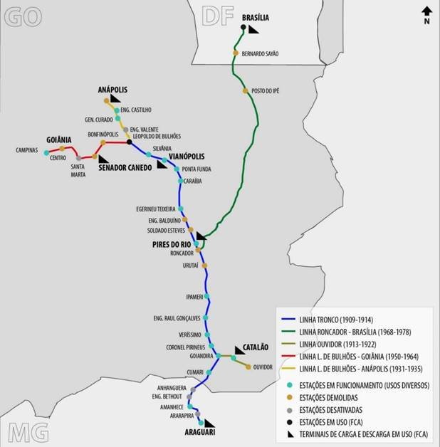 A ANTIGA LINHA FÉRREA DE GOIÂNIA. De símbolo da modernidade à obsolescência. - PDF Download grátis
